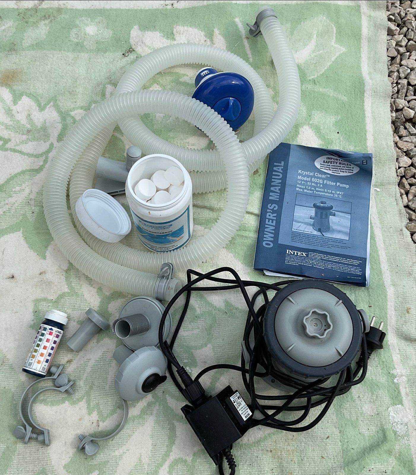 Intex Krystal Clear Model 6020 Filterpomp met accessoires, Ophalen, Gebruikt, Zwembadpomp