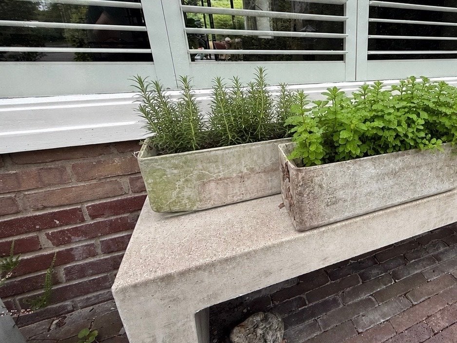 3 Eternit vezelcement plantenbakken voor kruiden. 2m, Tuin en Terras, Ophalen, Overige materialen, Gebruikt, Minder dan 30 cm