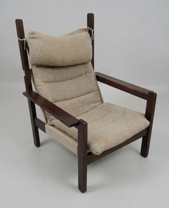 Rastad & Relling "Futurum" lounge chair Mid-Century Vintage, Huis en Inrichting, Ophalen, Gebruikt, Hout, Futurum Safari chair Noors Scandinavisch Mid Century Deens
