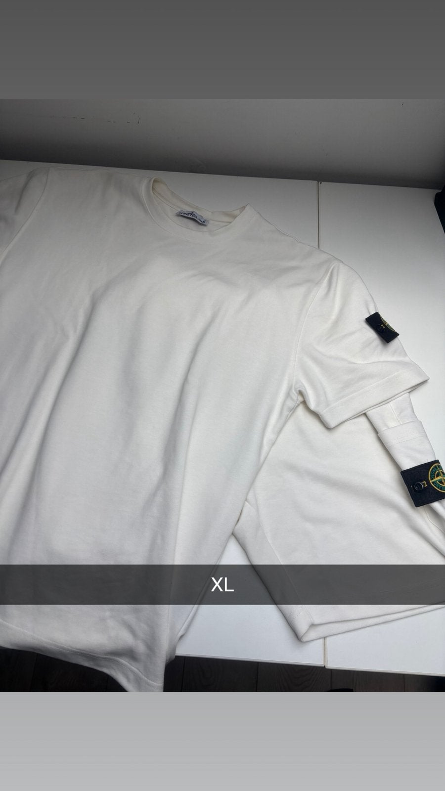Stone island zomerset wit XL, Ophalen of Verzenden, Zo goed als nieuw, Maat 56/58 (XL), Wit