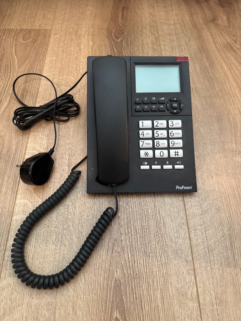 vaste telefoon, profoon, TX-325, grote toetsen, display, Telecommunicatie, Vaste telefoons | Niet Draadloos, Ophalen, Zo goed als nieuw