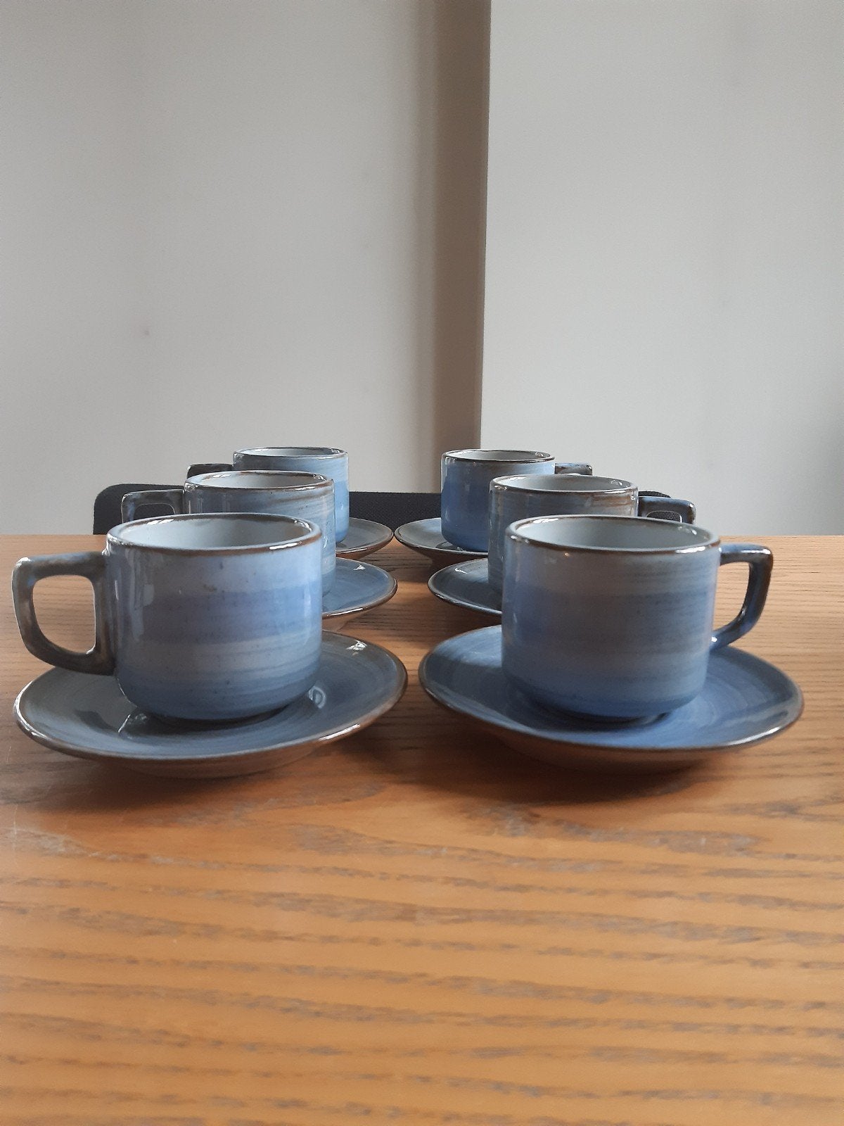 VOLENDAMS SERVIES AARDEWERK BLAUW, Ophalen of Verzenden
