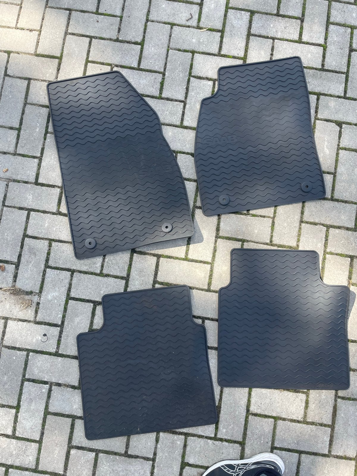 Originele Saab 9-5 NG rubberen automatten, Ophalen of Verzenden, Zo goed als nieuw
