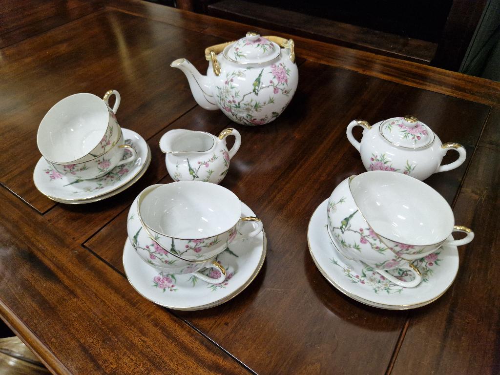 puntgaaf Saji Japans thee servies, Ophalen of Verzenden