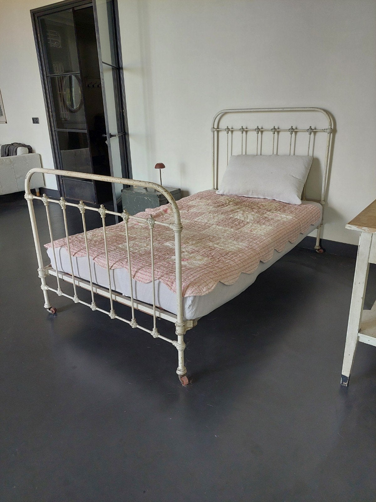 Oud Frans Bed, Ophalen, Gebruikt, 90 cm, Eenpersoons