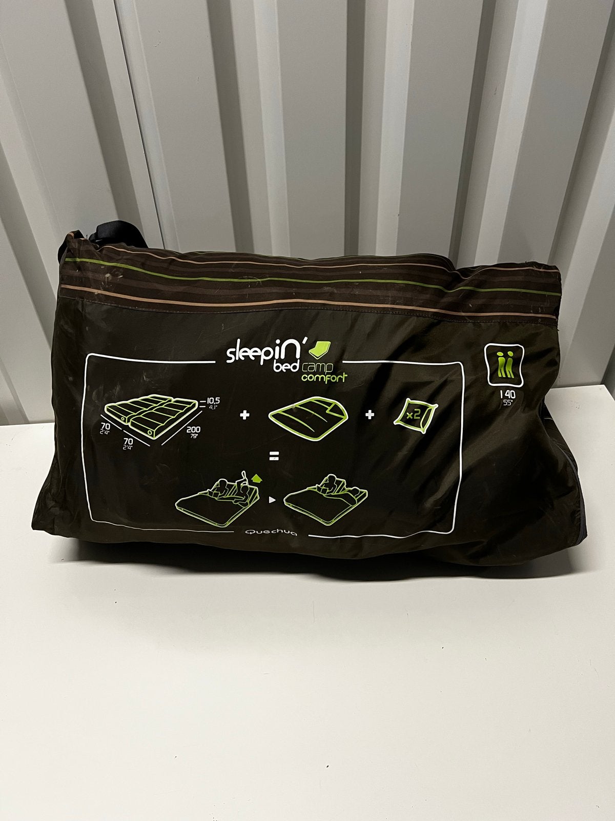 Quechua Sleepin' Bed Camp Comfort 2-persoons luchtbed, Caravans en Kamperen, Ophalen, Gebruikt, 2-persoons