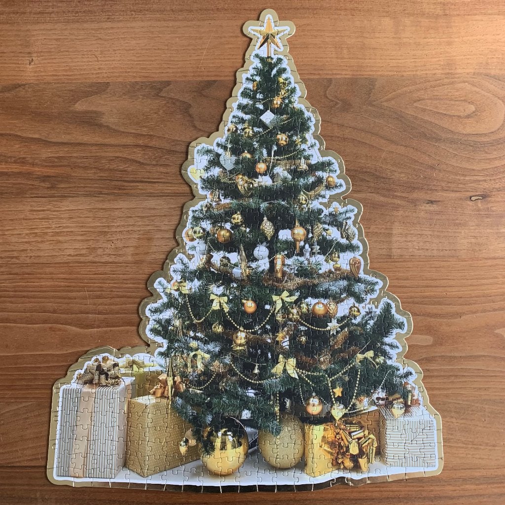 HEMA Puzzel Kerstboom, Ophalen, Meer dan 50 stukjes, Zo goed als nieuw, 6 jaar of ouder