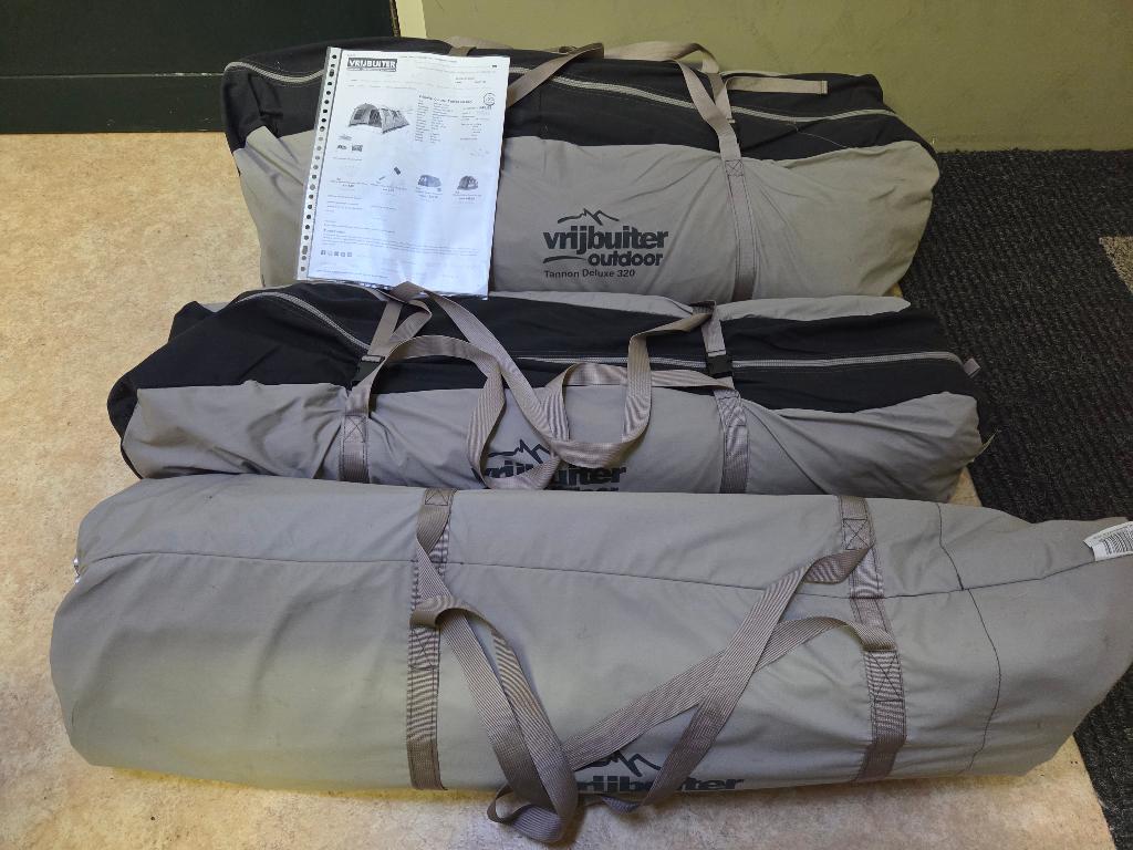 Vrijbuiter Tannon 320 DLX tent (4p)  Snel Op te Zetten!, Ophalen, Gebruikt, Tot en met 4