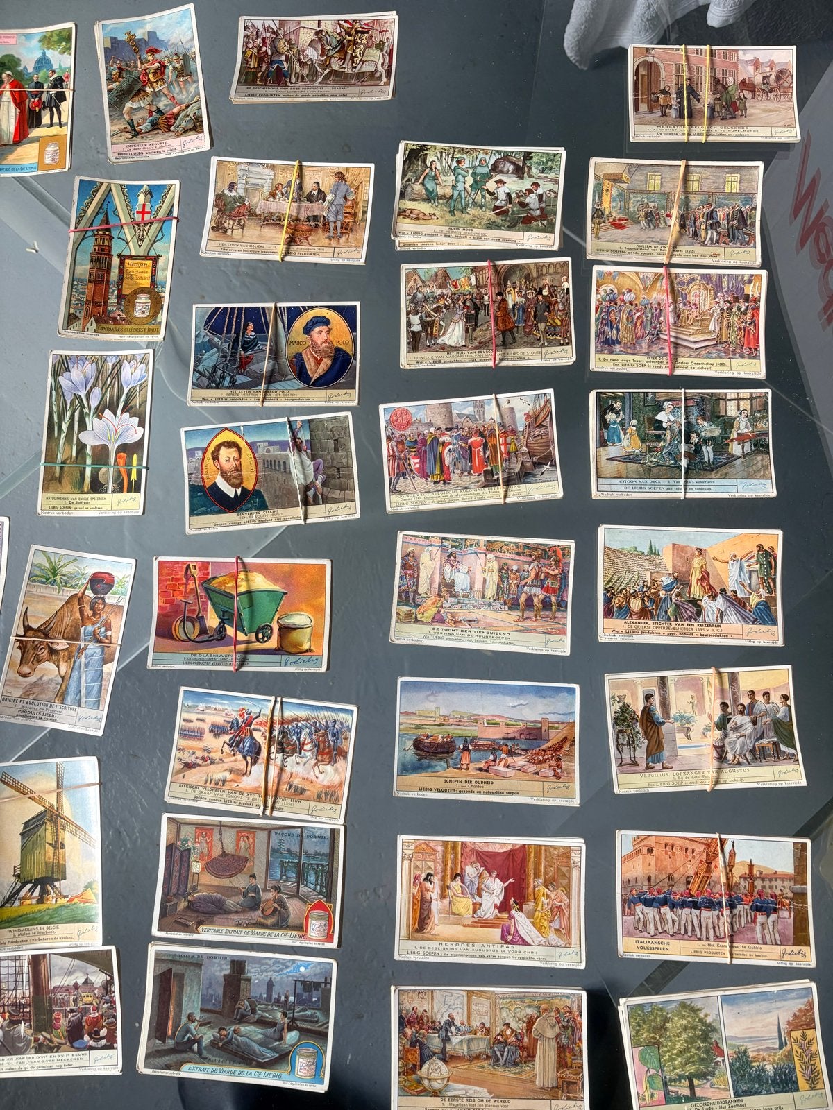 Liebig Kaartjes: 37 Complete Sets en Losse Kaartjes, Gebruikt, Ophalen of Verzenden, Liebig, No