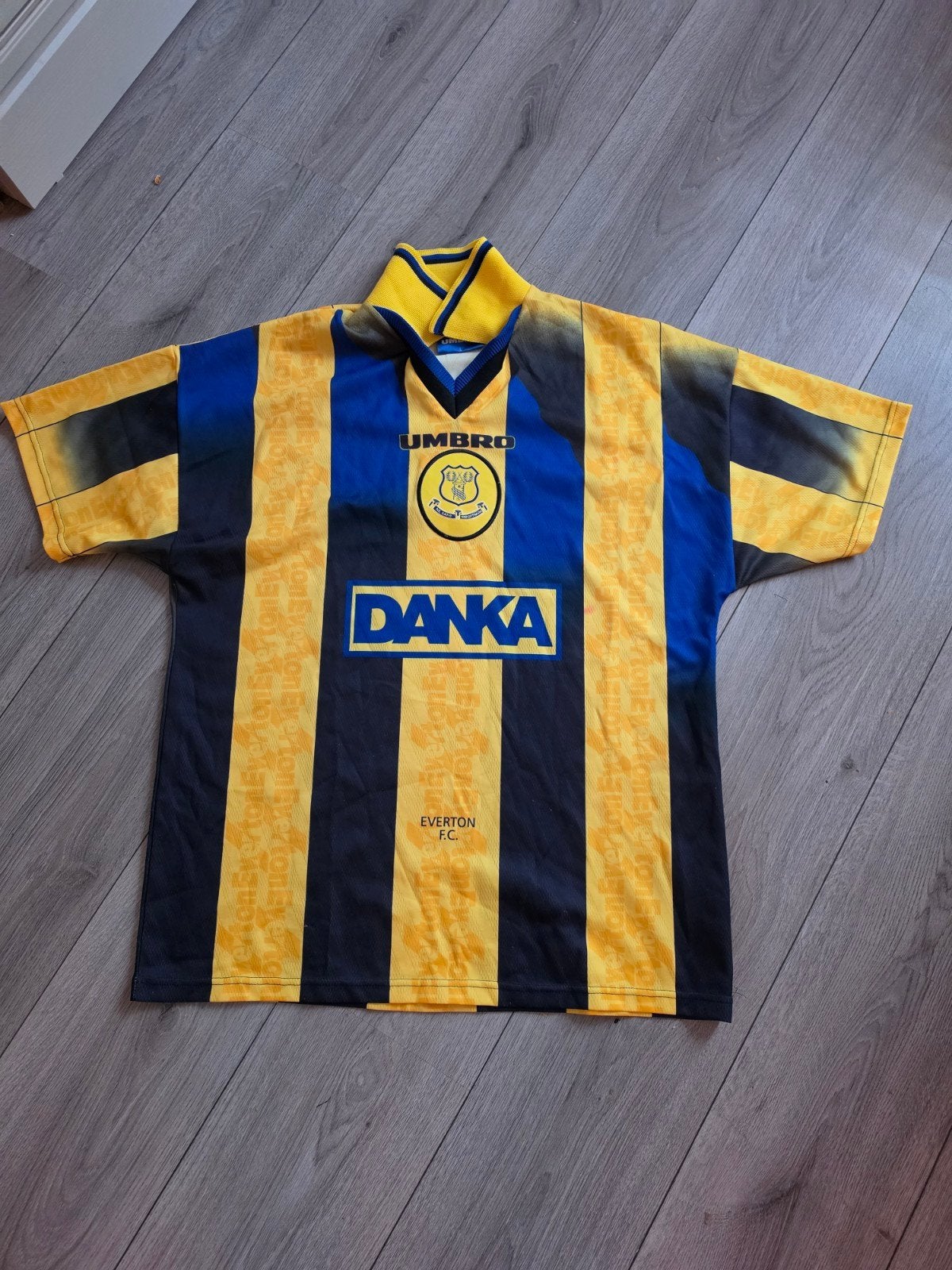 origineel Everton fc wedstrijd shirt 1996-1997, Maat L, Verzenden, Zo goed als nieuw, Shirt