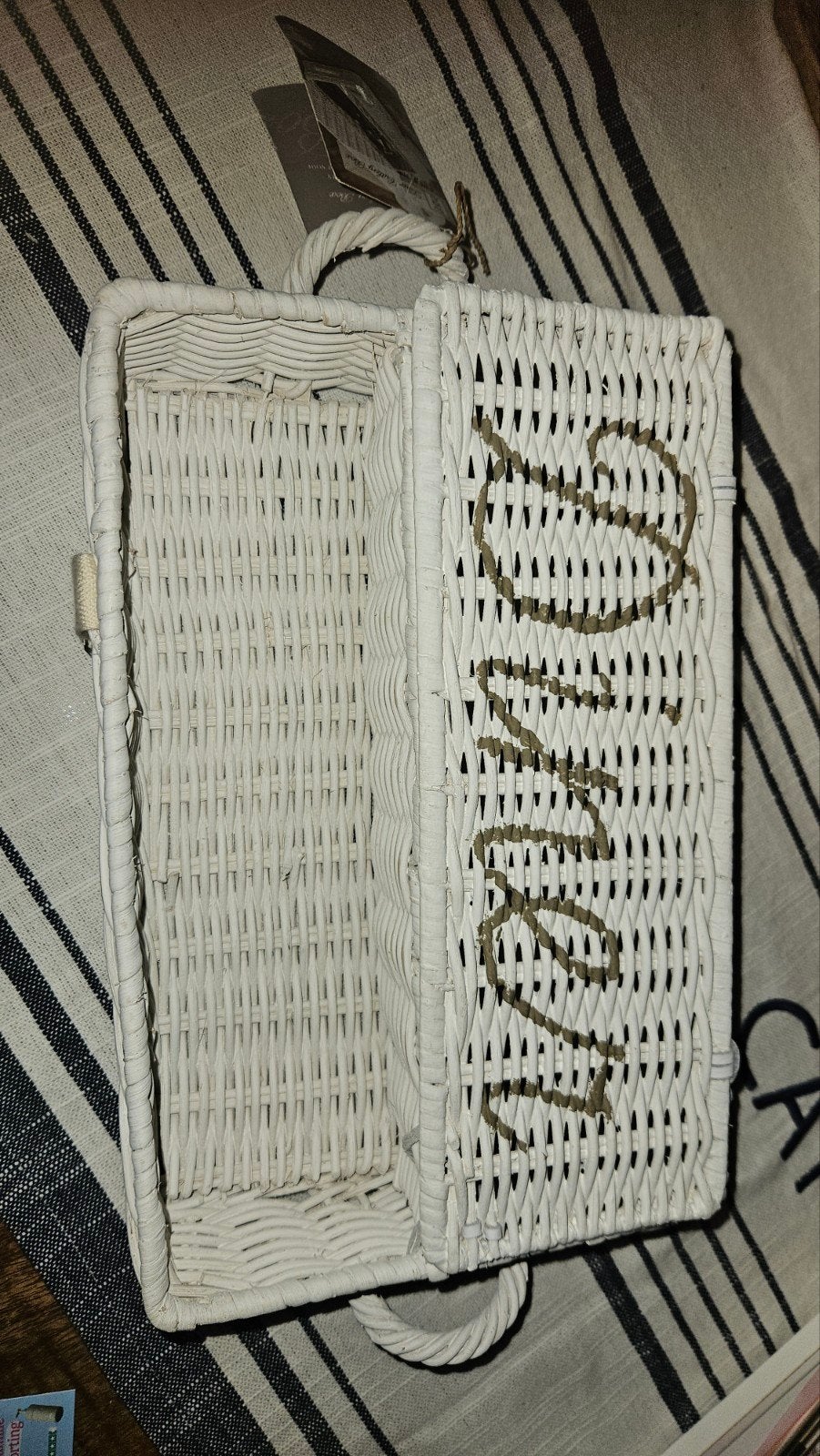 Nieuw Riviera Maison bestekmandje Diner Cutlery Box, Overige typen, Nieuw, Ophalen of Verzenden, Natuurlijk materiaal