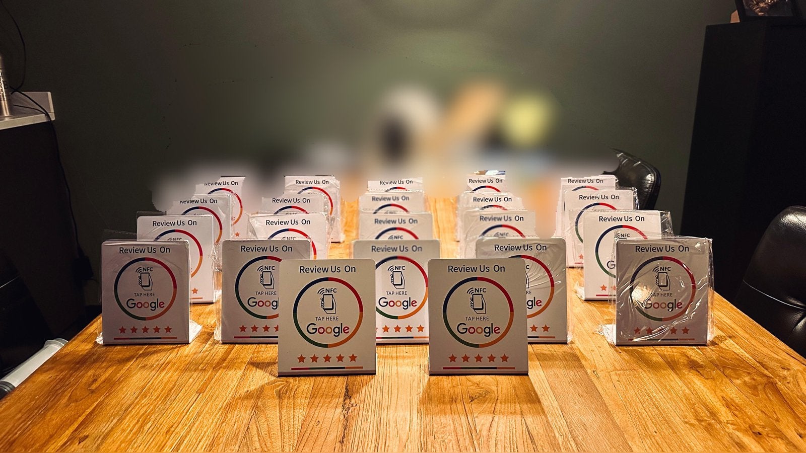 22 NFC Google Review Cards - Verhoog je reviews!, Ophalen, Zo goed als nieuw, Reclamebord