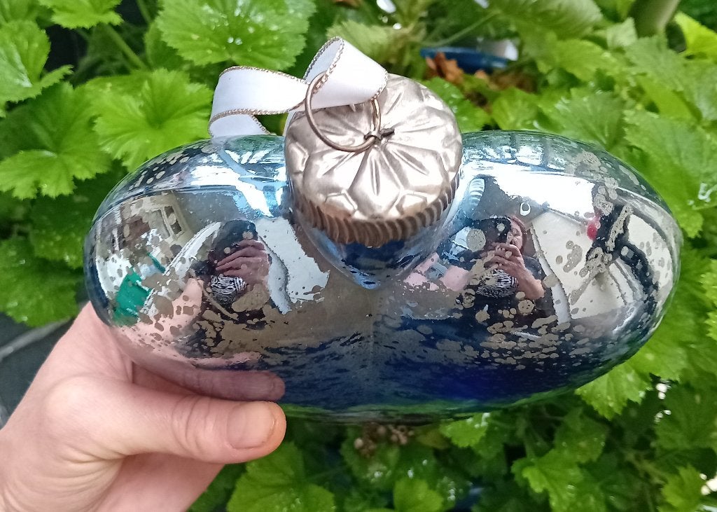 hartvormig licht blauw kerst ornament, Diversen, Ophalen of Verzenden
