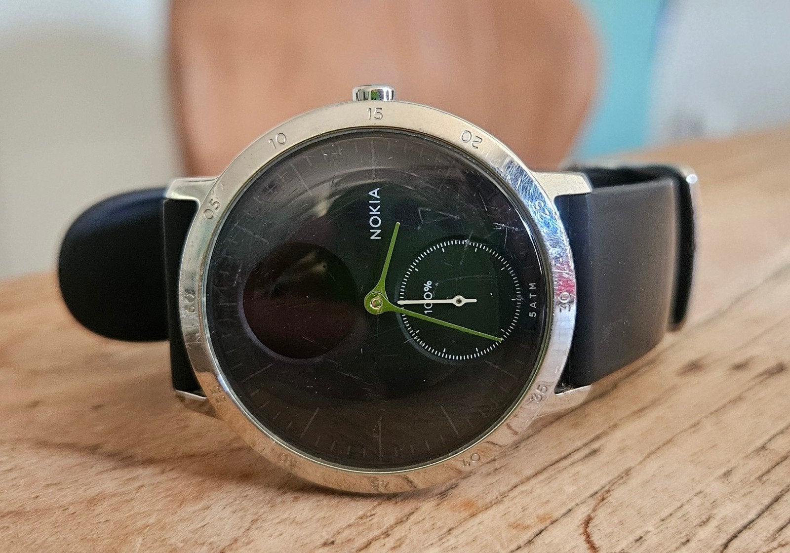Nokia Steel HR horloge - Gebruikt maar in goede staat, Nokia, Gebruikt, Zwart, Ophalen of Verzenden