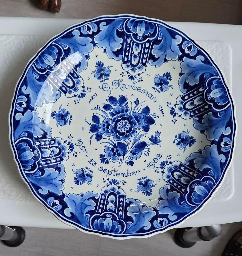 Antiek, Delfts Blauw Gedenkbord, Antiek en Kunst, Ophalen of Verzenden