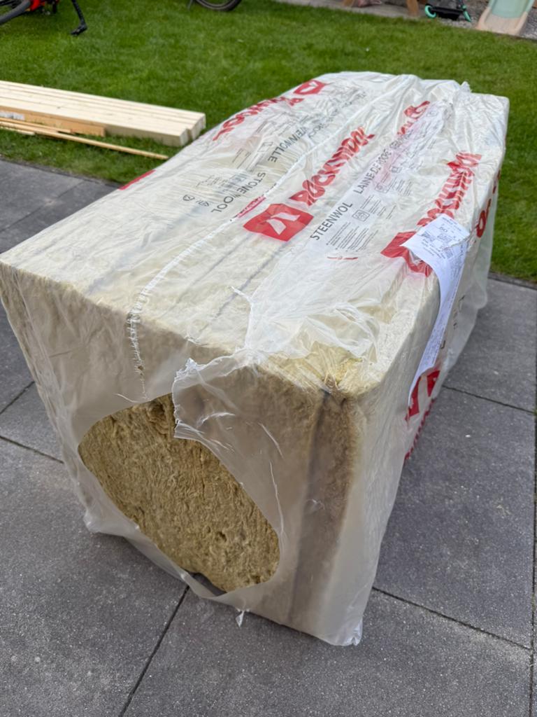 Rockwool steenwol, Doe-het-zelf en Verbouw, Ophalen, 4 tot 8 cm, Nieuw, Steenwol
