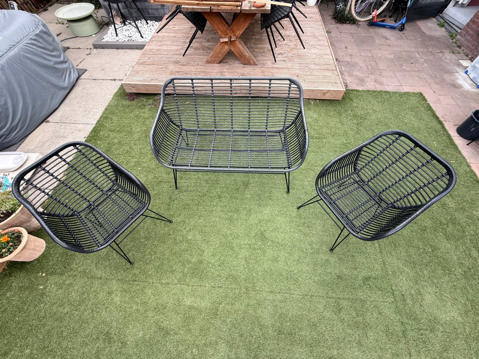 Tuinset, Tuin en Terras, Tuinsets en Loungesets, Ophalen, Zo goed als nieuw