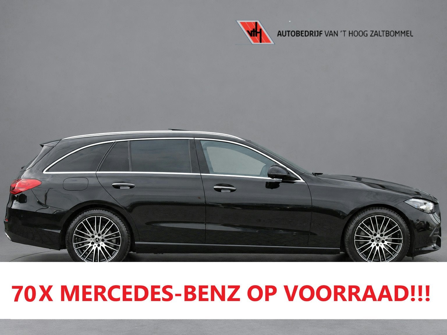 Mercedes-Benz C-Klasse Estate 200 AUT9 Luxury Line PANORAMAD, Automaat, Achterwielaandrijving, 4 cilinders, Zwart