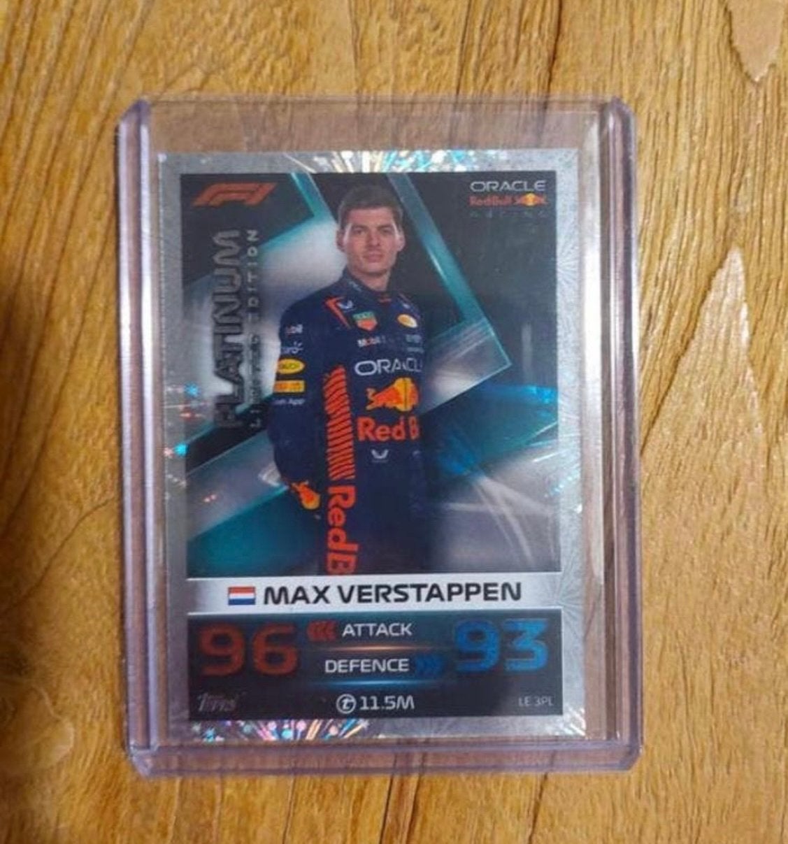 Max Verstappen Refractor Platinum Limited Edition, Ophalen of Verzenden, Zo goed als nieuw, Plaatje