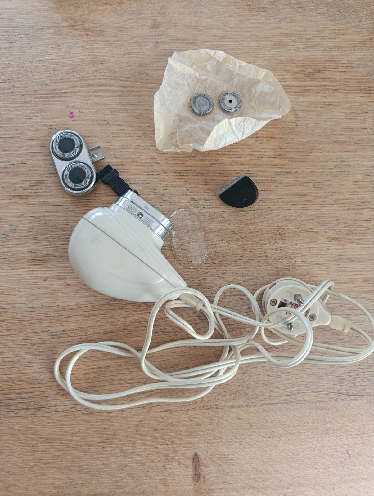 Vintage Philips Philishave 7743, jaren 50, dubbelkops, Ophalen of Verzenden, Persoonlijke verzorging