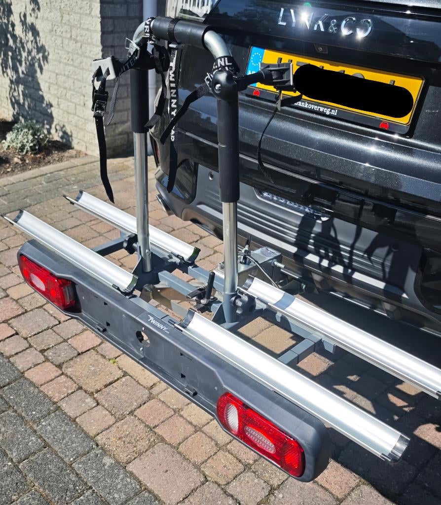 Fietsdrager Twinny Load E-base Z.G.A.N., Elektrische fiets, Ophalen of Verzenden, Zo goed als nieuw, 2 fietsen