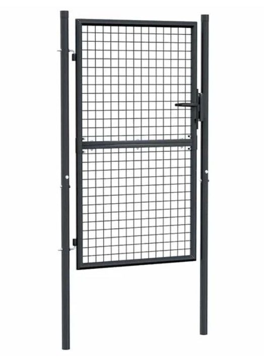 Tuinhek gaas gegalvaniseerd staal 100x150 cm grijs \nieuw/, Ophalen, Minder dan 100 cm, Nieuw, Draaipoort