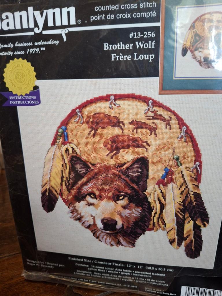 Brother wolf, Hobby en Vrije tijd, Borduren en Borduurmachines, Ophalen of Verzenden, Nieuw, Borduurpakket