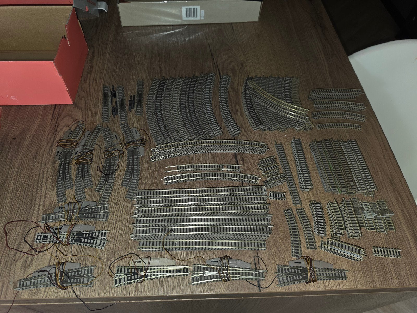 Grote set Fleischmann N spoor rails en wissels, Ophalen of Verzenden, Gebruikt, Rails, Fleischmann