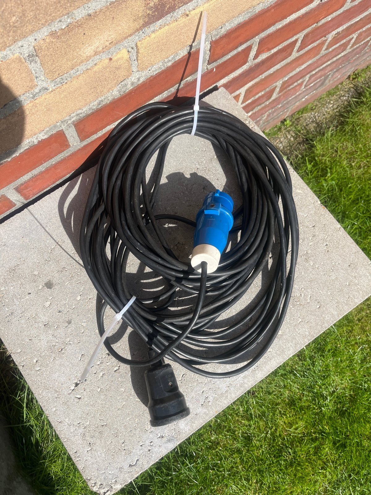 Boot stroomkabel 20-25 meter met CEE stekker, Ophalen of Verzenden, Gebruikt, Overige typen