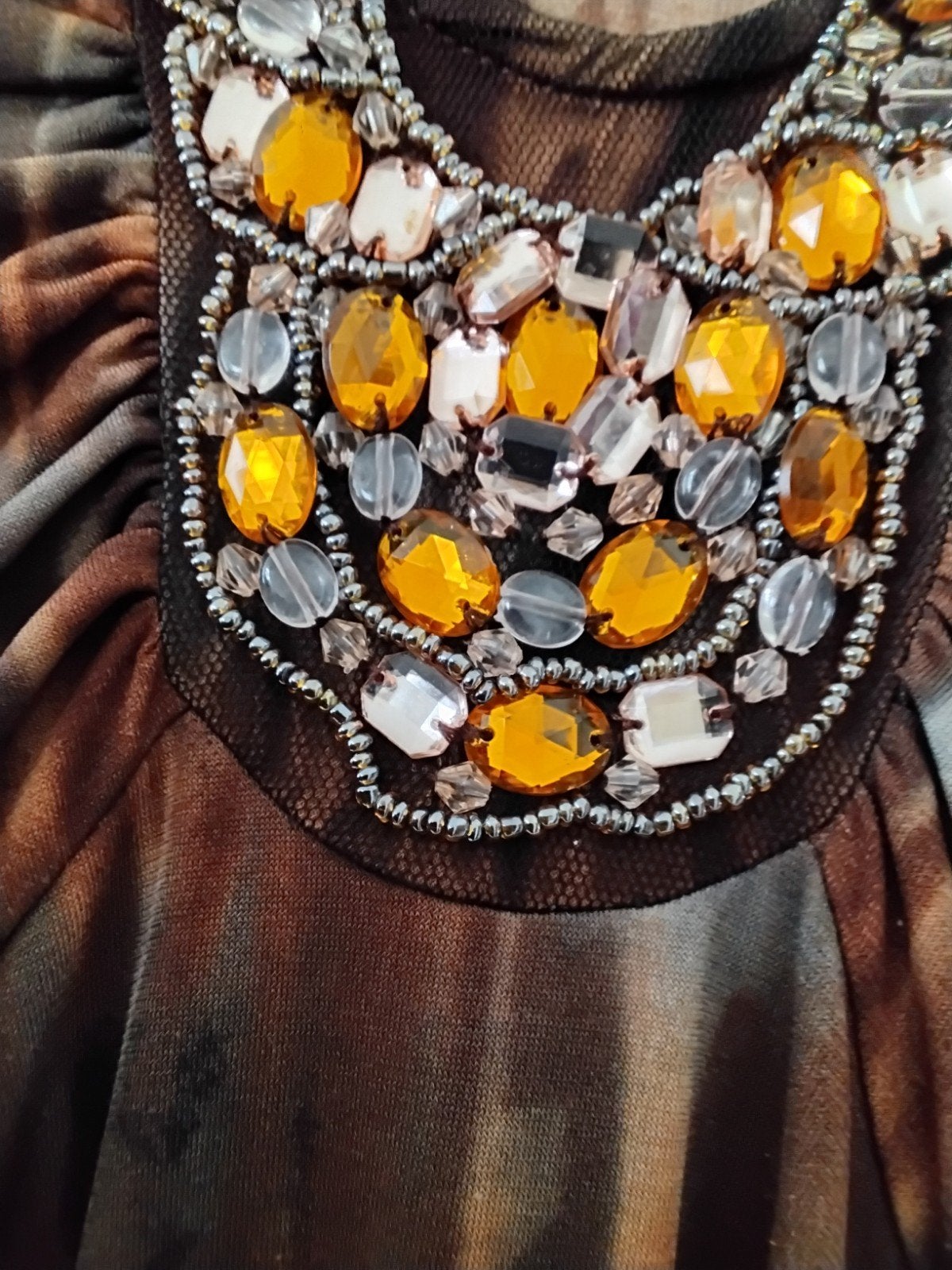 blouse 46, Bruin, Maat 46/48 (XL) of groter, Ophalen of Verzenden, Zo goed als nieuw