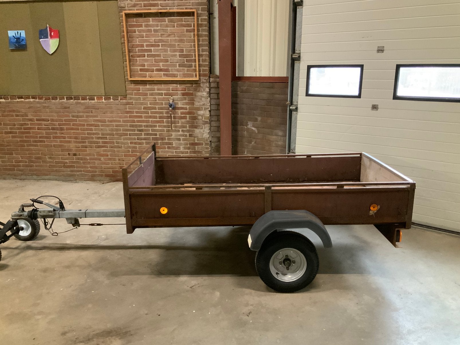 Aanhanger Enkelasser Aanhangwagen, Auto diversen, Aanhangers en Bagagewagens, Ophalen, Gebruikt