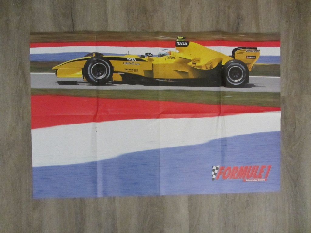Robert Doornbos Poster 2005 (Formule 1), Ophalen of Verzenden, Zo goed als nieuw, A1 t/m A3, Sport
