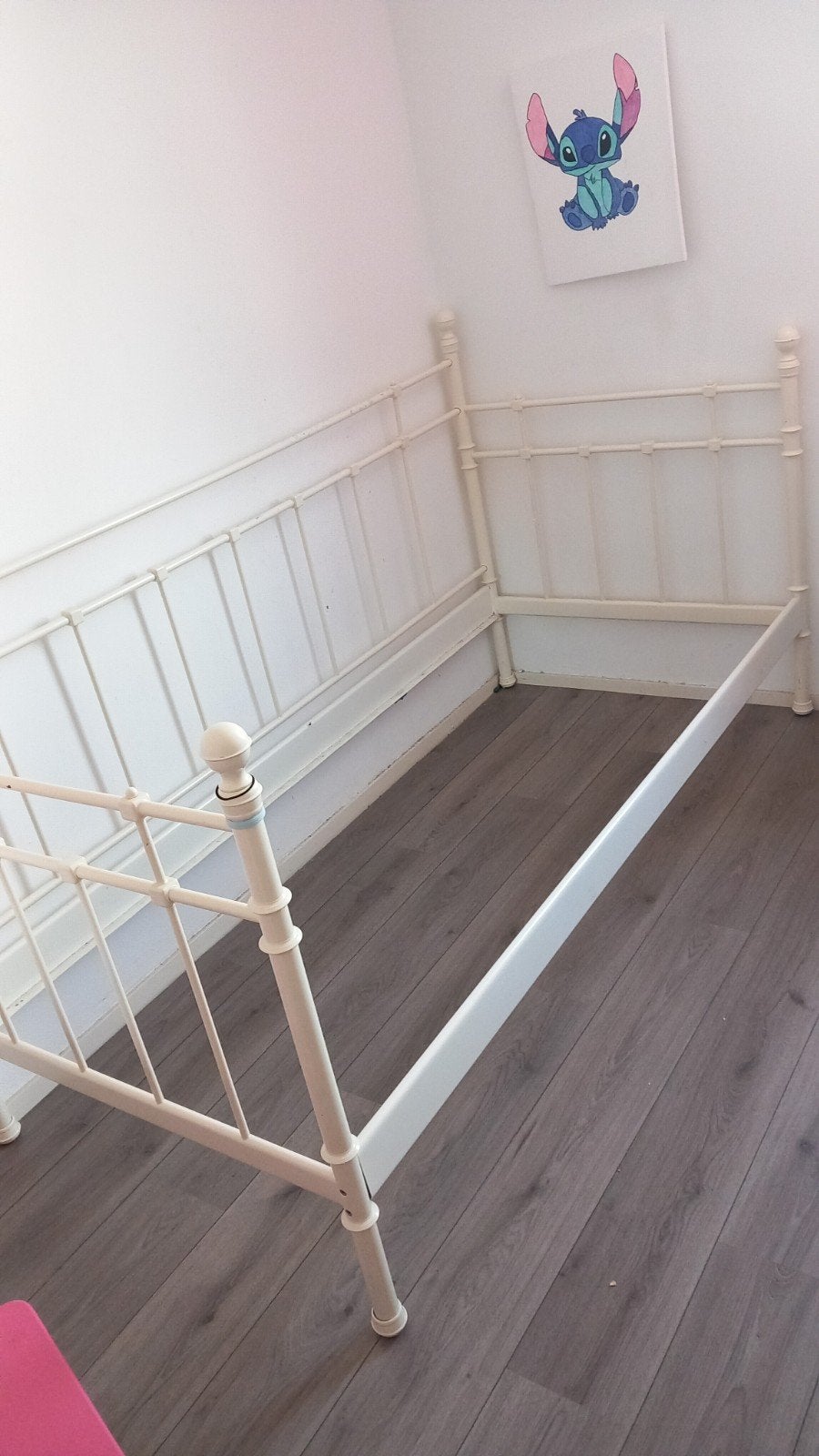 eenpersoons bed met lattenbodem., Gebruikt, 90 cm, Eenpersoons, Eenvoudig