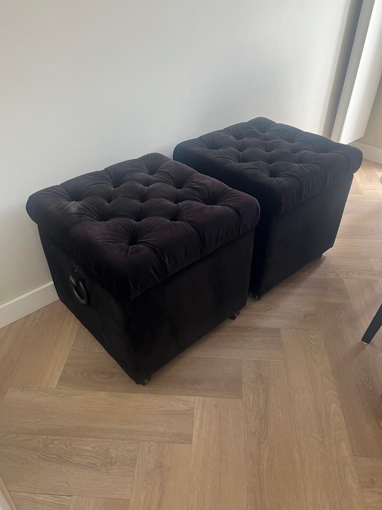 2 Urban Sofa opbergpoefs, Ophalen, 125 cm of meer, Vierkant, Zo goed als nieuw