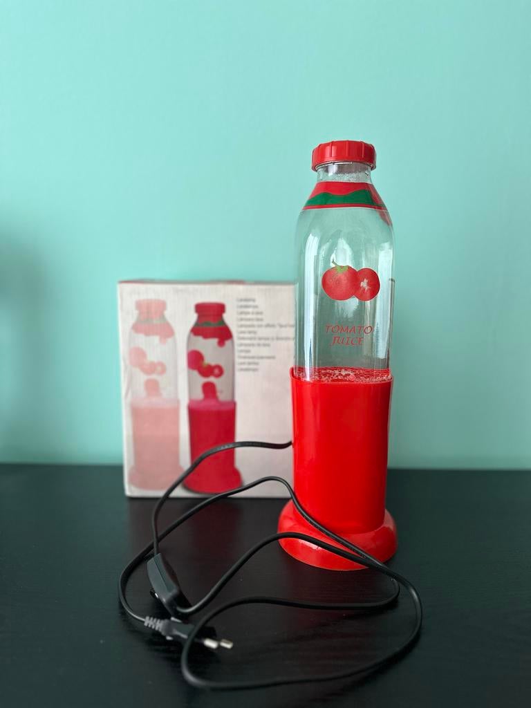 LAVALAMP - Tomato | Retro | Zeldzaam | Y2K | Vintage | Art, Huis en Inrichting, Lampen | Tafellampen, Ophalen of Verzenden, Zo goed als nieuw