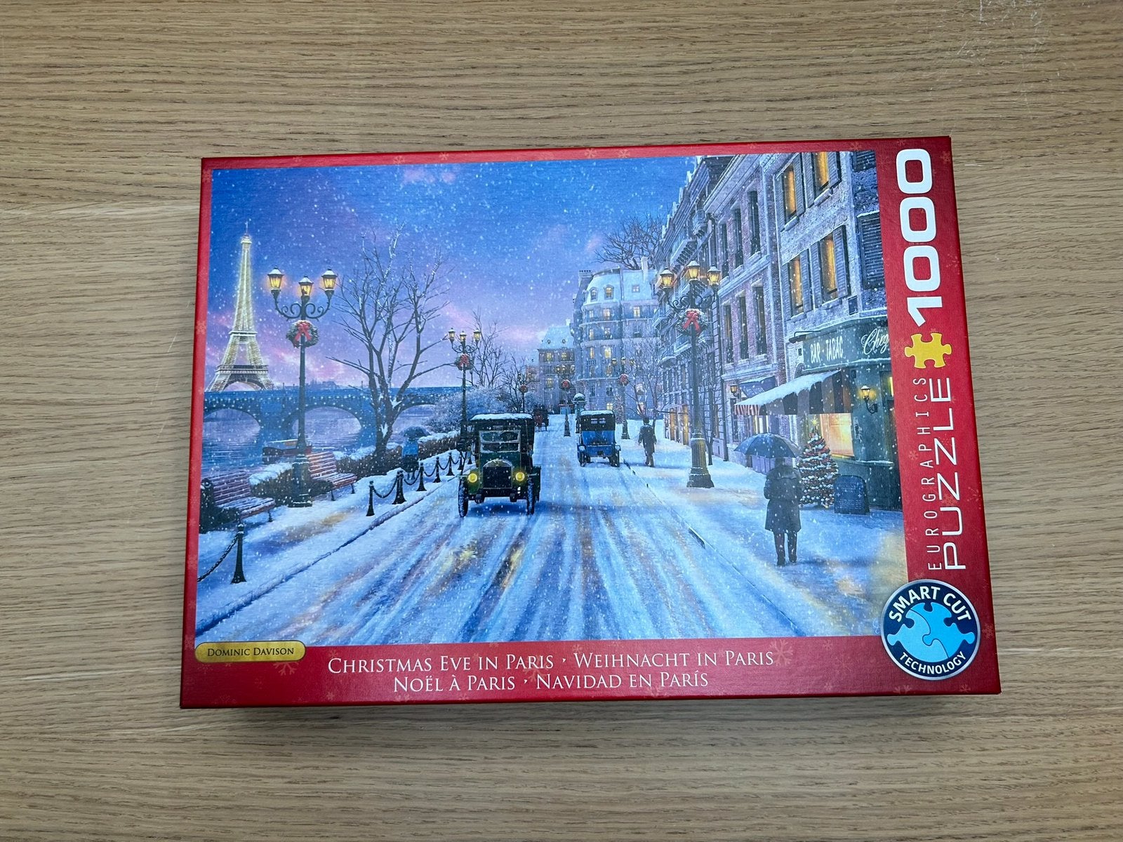 Legpuzzel Kerstmis in Parijs van 1000 stukjes, Ophalen of Verzenden, 500 t/m 1500 stukjes, Zo goed als nieuw, Legpuzzel