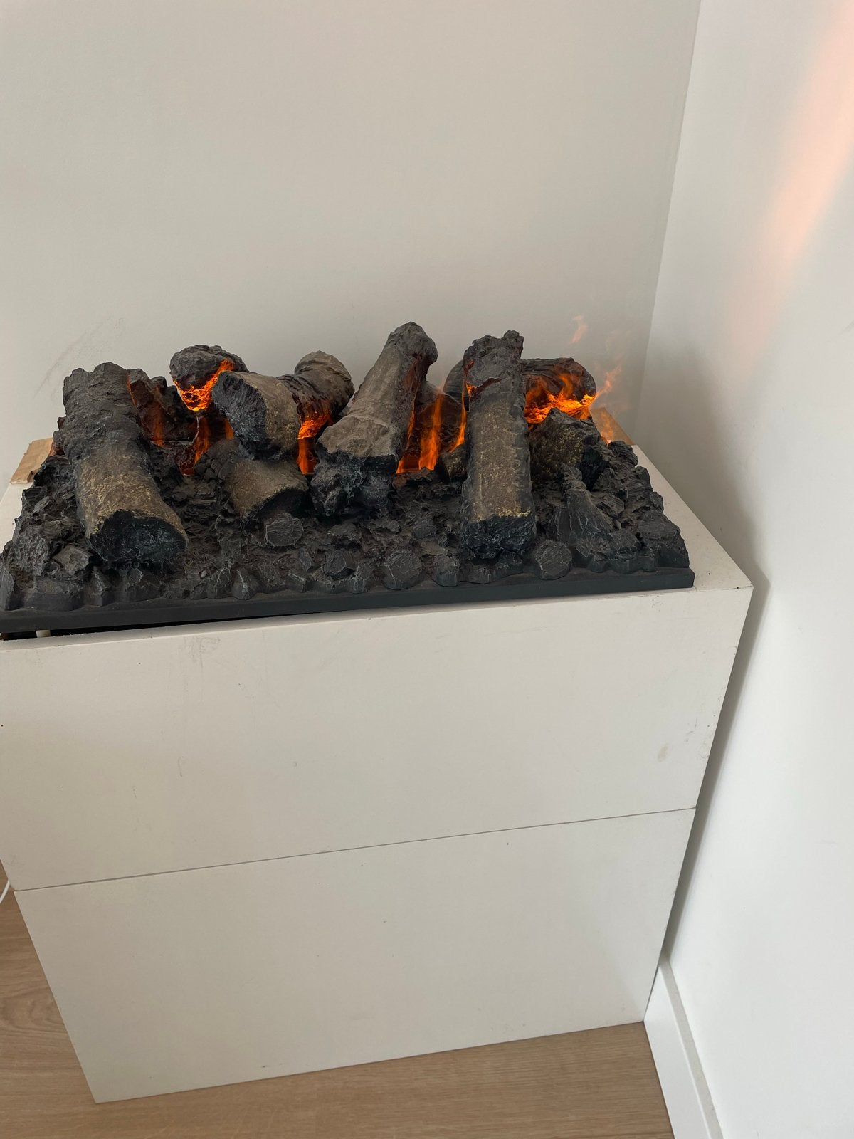 Dimplex elektrische haard met afstandsbediening, Ophalen of Verzenden, Zo goed als nieuw, Vrijstaande haard, Elektrische haard