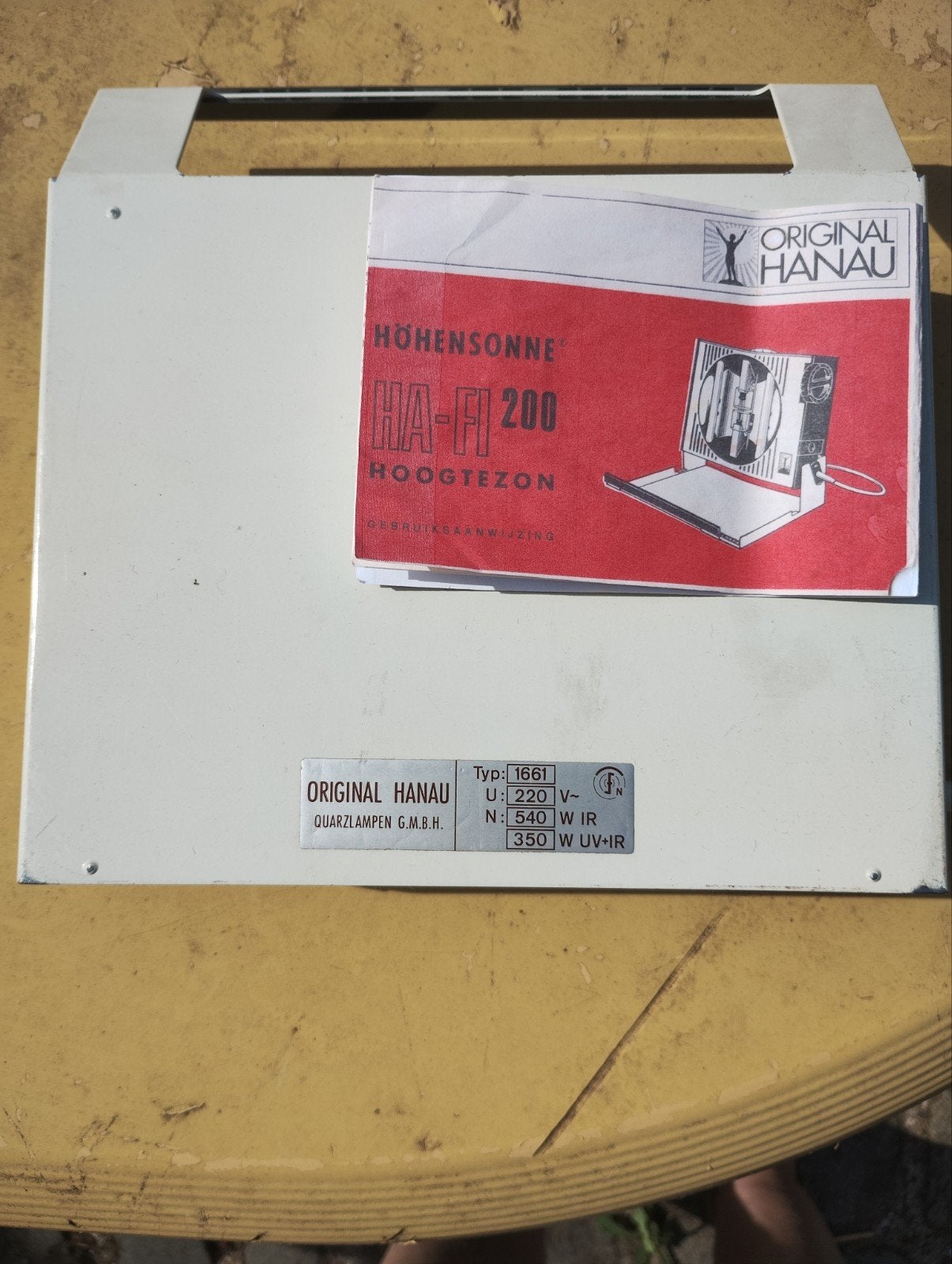 Vintage hoogtezon jaren 70 werkt nog!, Ophalen of Verzenden, Gezichtsbruiner, Minder dan 10 lampen