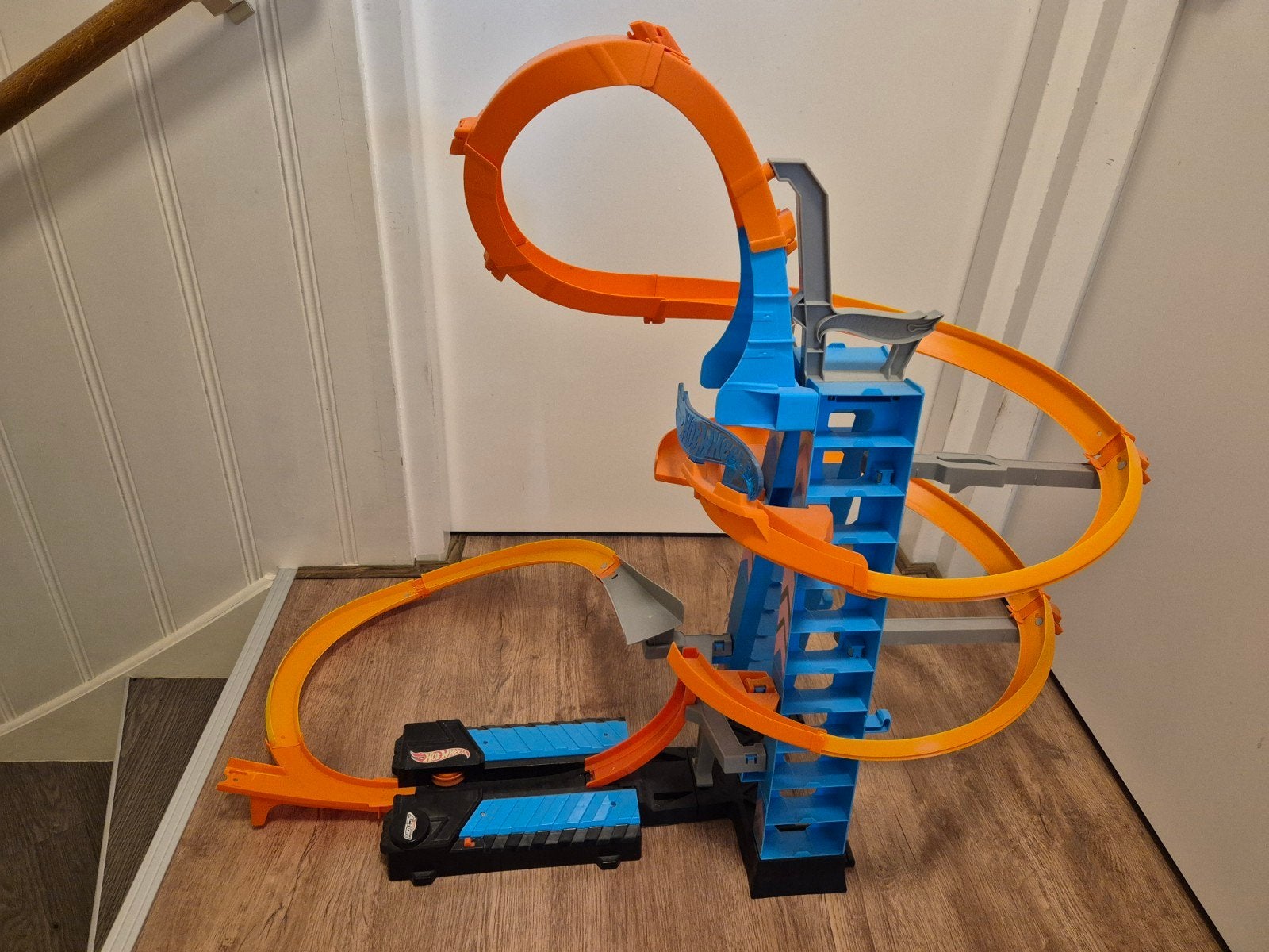 Hot Wheels Racebaan met looping en launcher, Ophalen, Hot Wheels, Racebaan, Gebruikt