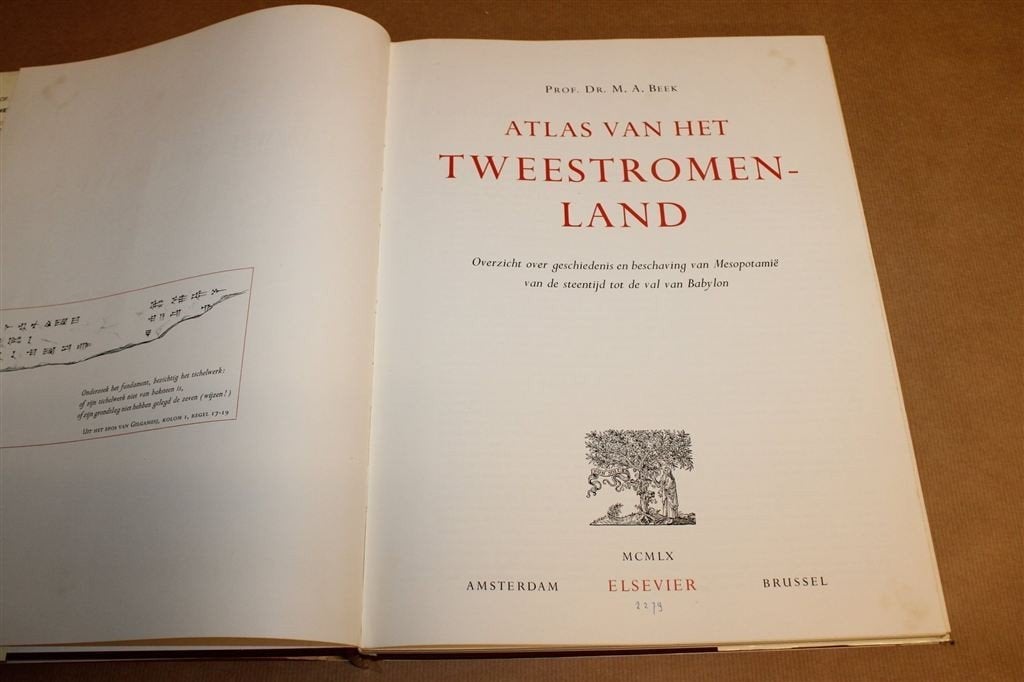 Atlas van het Tweestromenland — Mesopotamië, Kaarten 1960, Boeken, Ophalen of Verzenden, Gelezen, Europa