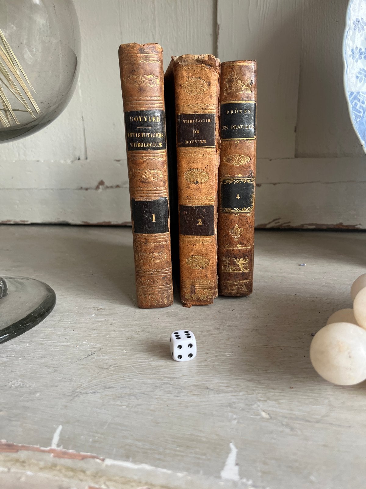 Antieke boeken set - Bouvier, theologie, rug los, Ophalen of Verzenden
