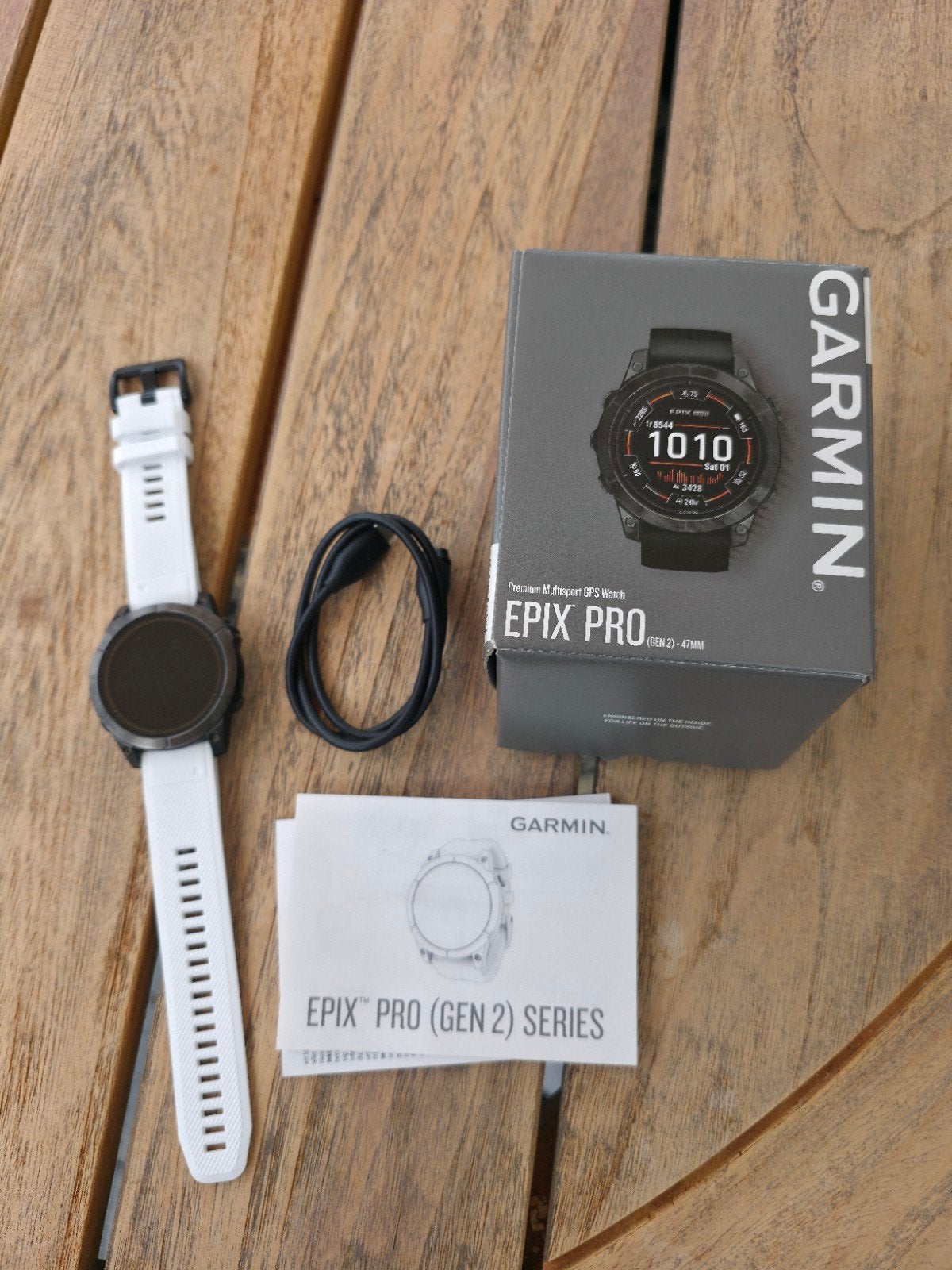 Garmin Epix Pro (Gen 2) 47mm - Zo goed als nieuw, Ophalen, Zwart, Garmin, Zo goed als nieuw