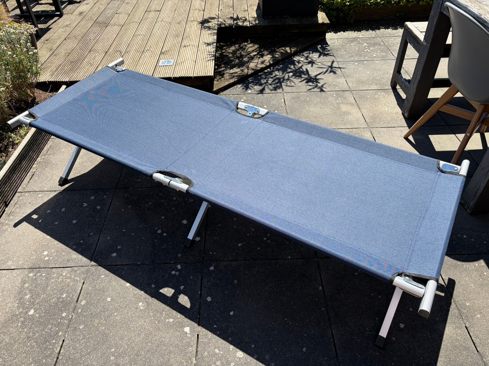 Campingbed, Tuin en Terras, Ligbedden, Zo goed als nieuw, Ophalen of Verzenden