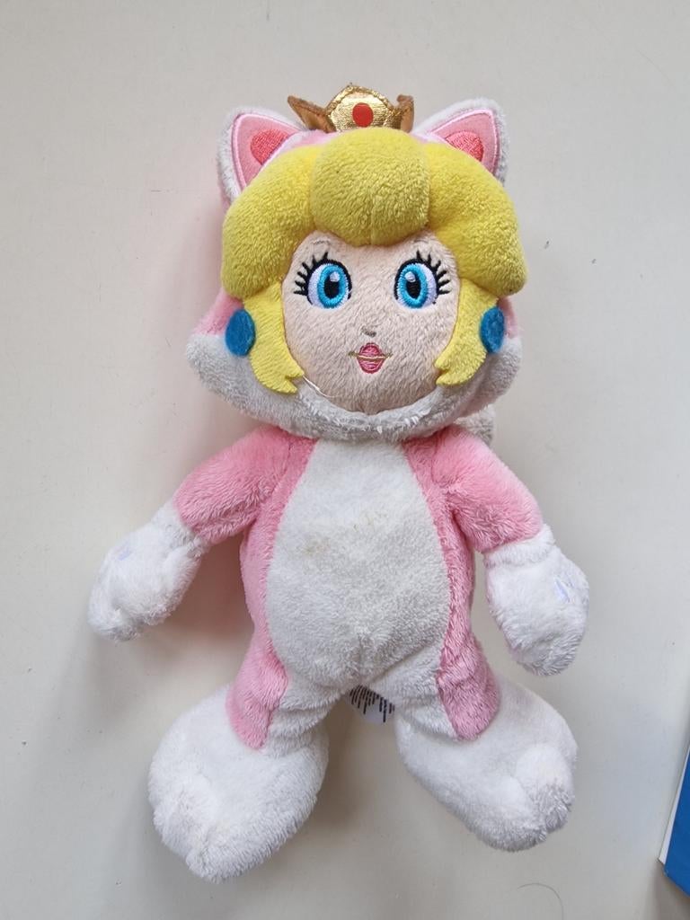 Cat Peach knuffel van Mario - 25 cm, Ophalen of Verzenden, Gebruikt