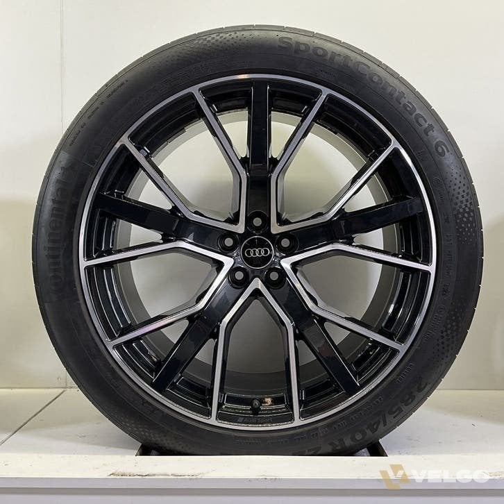 AUDI RSQ8 SQ8 Q8 SET VELGEN + ZOMERBANDEN 22 INCH, Gebruikt, Banden en Velgen, Info@velgo.nl, Ophalen of Verzenden