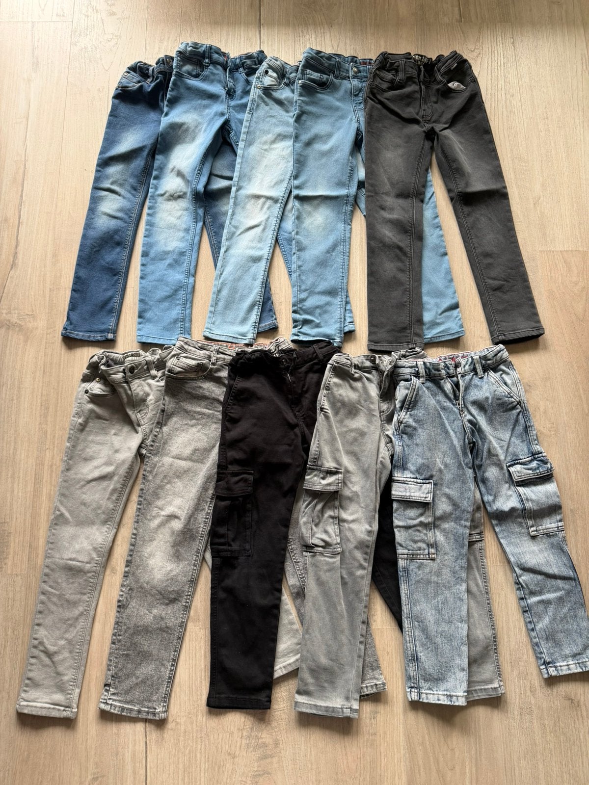 10 jongens spijkerbroeken maat 128, Ophalen of Verzenden, Zo goed als nieuw, Jongen, Broek