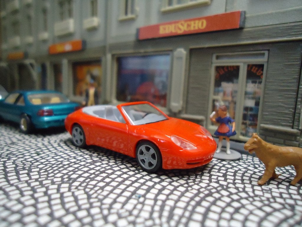 Porsche 996 911 C4 Cabriolet - Herpa, Ophalen of Verzenden, Nieuw, Auto, Herpa