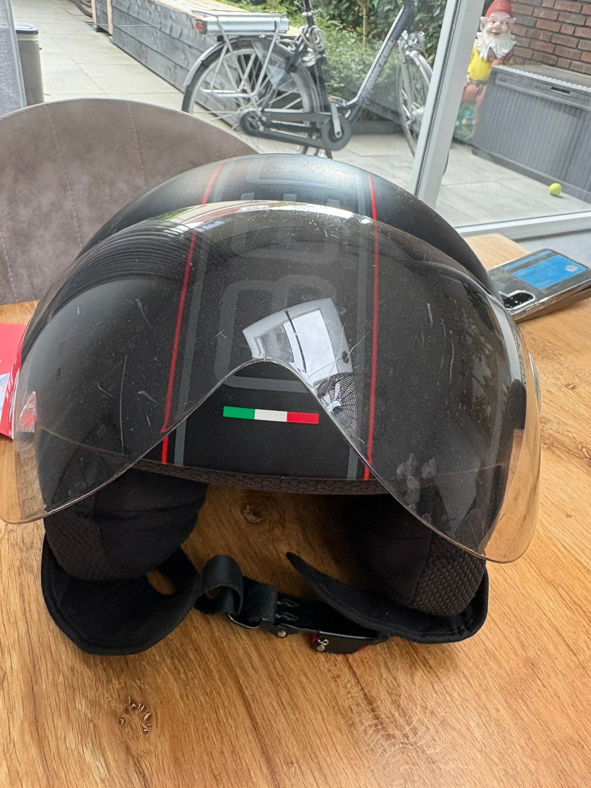 scooterhelm te koop, Fietsen en Brommers, Brommerhelmen, Ophalen, Zo goed als nieuw, Extra large of groter