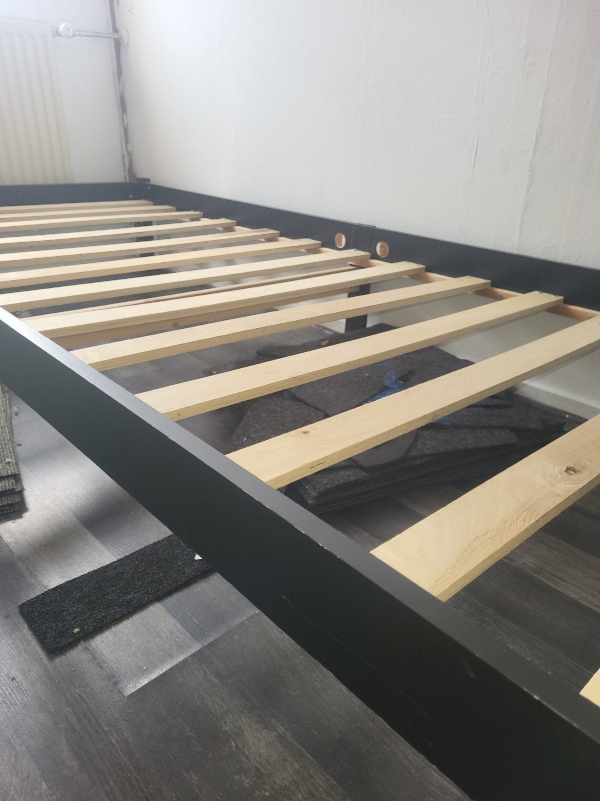 1persoonsbed, 90 cm, Eenpersoons, Zwart, Ophalen of Verzenden