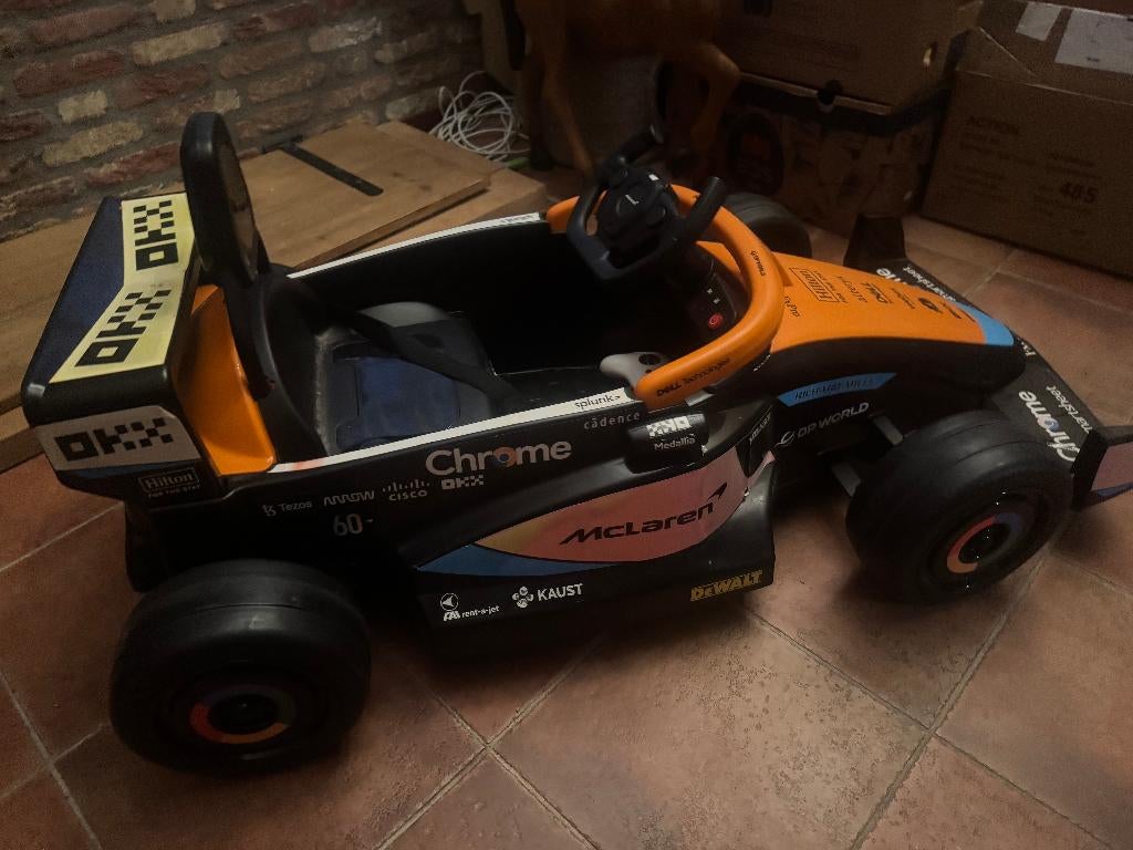 trapauto elektrisch formule 1 mclaren, Ophalen of Verzenden, Zo goed als nieuw, Formule 1